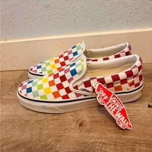 Vans Multicolor Checkerboard Slip-Ons